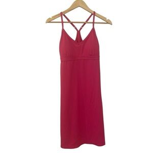 Athleta Swimwear Women Small Shorebreak Pink Dress UPF 50 Athletic Stretch Cover